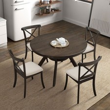 Wooden Dining Table Set 5 pieces dining room table chair set 1 Table 4 Chairs