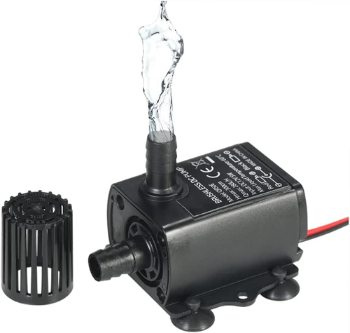Water Pump Aquarium, Submersible Water Pump, DC 12V 5W, Mini Quiet Pump for Pond - Picture 10 of 12