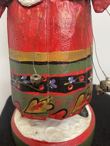 House of Hatten FATHER FROST Santa Hand Painted Christmas Statue 1991 Folk Art - Picture 3 of 13