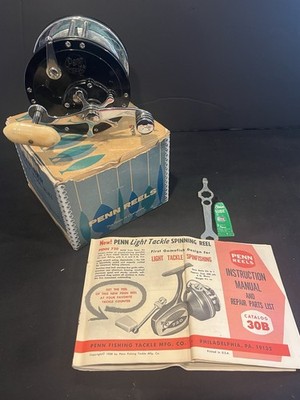 Vintage Penn 149 Deep Sea Ocean Saltwater Fishing Reel Made In USA 