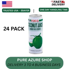 FOCO COCO 17.6 OZ Cans (Pack of 24) – Coconut Water