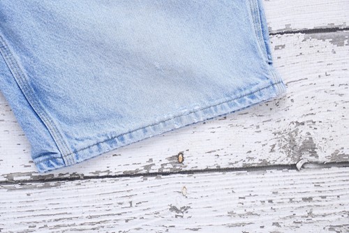 Pantalones Cortos Carpintero Vintage Y2K Carhartt B29 STW Azul Lavado a la Piedra Denim Desteñido 36 - Imagen 4 de 11