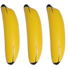 3 PCS Inflatable Toys Decorations Creative Gift PVC Banana Props