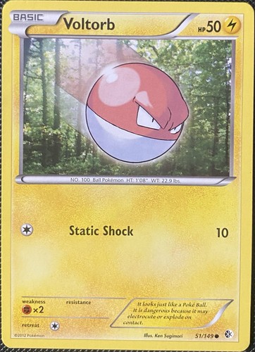 Voltorb 51/149 Boundaries Crossed Regular - Pokémon Card - Picture 1 of 2