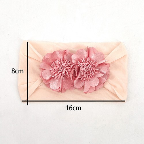 Diadema de bebé de dos flores accesorios para el cabello para niños bebés niñas sombreros tocado - Imagen 2 de 27