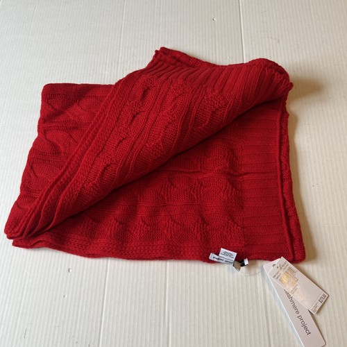 The Cashmere Project Zopfschal True Red 100%Kaschmir💖Tolles Geschenk💖Neu mit Etikett 💖 - Bild 2 von 7