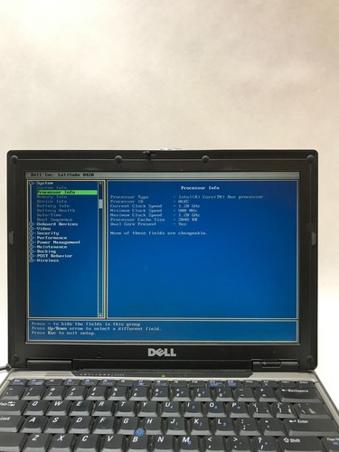 Dell Latitude D420 12" Laptop Intel Core Duo 1.2GHz 1.5GB RAM NO HDD/OS Boots DW - Picture 5 of 10