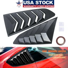 Side Quarter Window Louvers Rear Sun Shade Cover for Ford Mustang 2015-2023