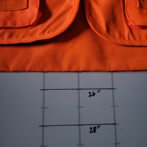 Master Sportsman Rugged Outdoor Gear Vest Size XL Orange Hunting Shooting - Picture 10 of 10
