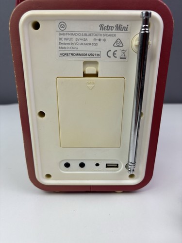 Retro Mini DAB Radio With Bluetooth - Red - With Power Supply ( Read Disc) - Picture 13 of 23