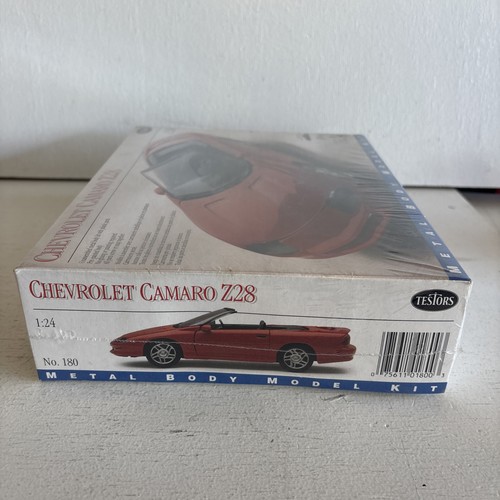 VTG1:24 TESTORS METAL BODY MODEL KIT CHEVROLET CAMARO Z28 COVERTIBLE RED 180 NOS - Picture 3 of 7