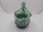 Vintage Weller Pottery #8 Blue / Green Pottery Vase Planter