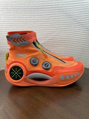 Li-Ning Way of Wade 9 Infinity  Caution   Orange Men's Size 8 Sneakers RARE