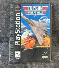 Top Gun Fire At Will Longbox Sony PlayStation 1 PS1 ~ Works Great Fast Shipping!