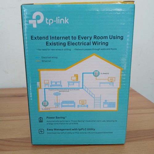 Brand New TP-LINK AV600 Nano Powerline Adapter Starter Kit TL-PA4010KIT UK - Afbeelding 4 van 6
