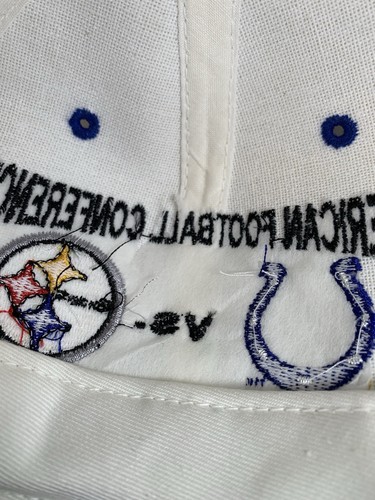 Cappello Colts Steelers AFC Championship Cotone Drew Pearson Preside Misto Lana - Foto 9 di 11
