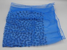 Womens 1950s 1960s Blue Scarf