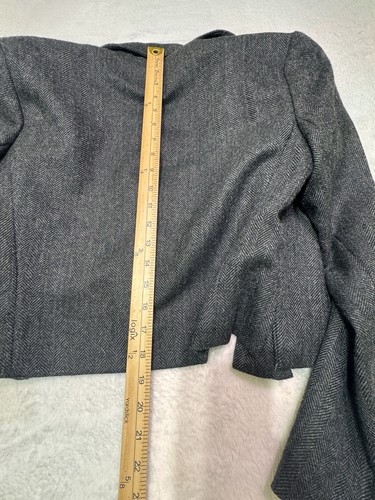Vintage Harold's Damen Jacke Blazer Größe 6 Sport Mantel Wolle Alpaka Mischung Crop USA - Bild 9 von 9