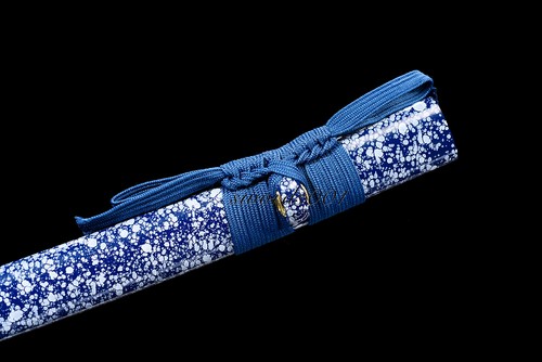 Funcional Espada Dragón Katana Azul Japonesa Real Auténtica Full Tang Práctica - Imagen 8 de 16