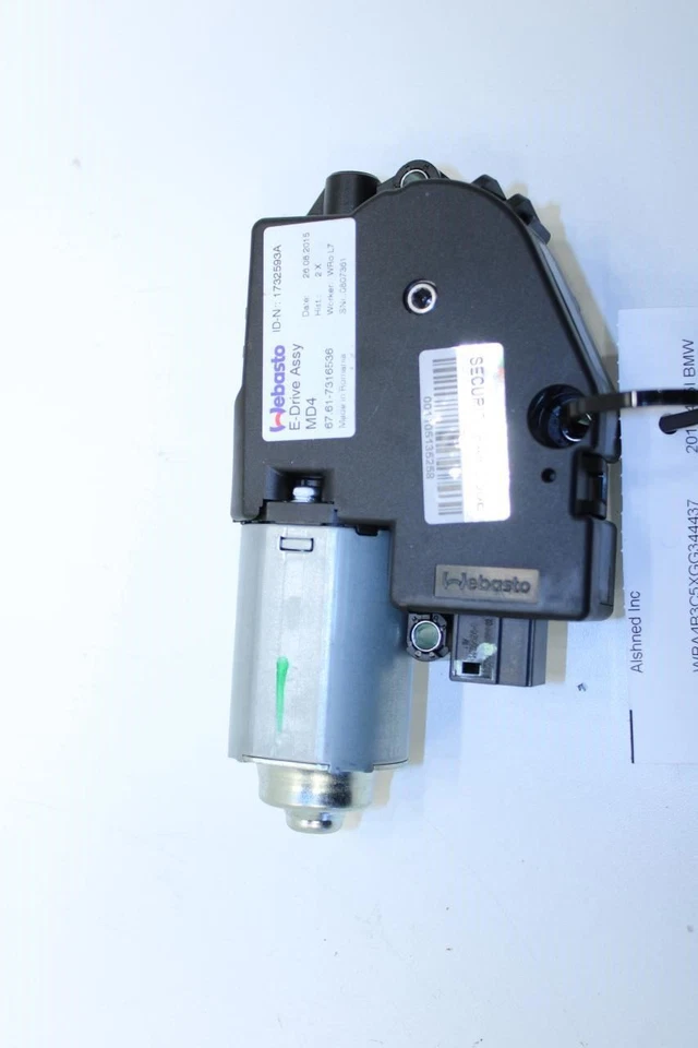 BMW 435i Gran Coupé xDrive 2015-2016 techo corredizo motor de transmisión deslizante 67-61-7-316-536 Foto 3 de 4