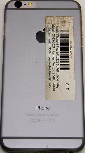 Apple iPhone 6 Plus 16 GB A1522 SBLOCCATO OPERATORE VERIZON *USATO/TESTATO/LEGGI* - Foto 4 di 7