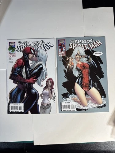 Amazing Spiderman 606 607 Campbell Black Cat Marvel Comics