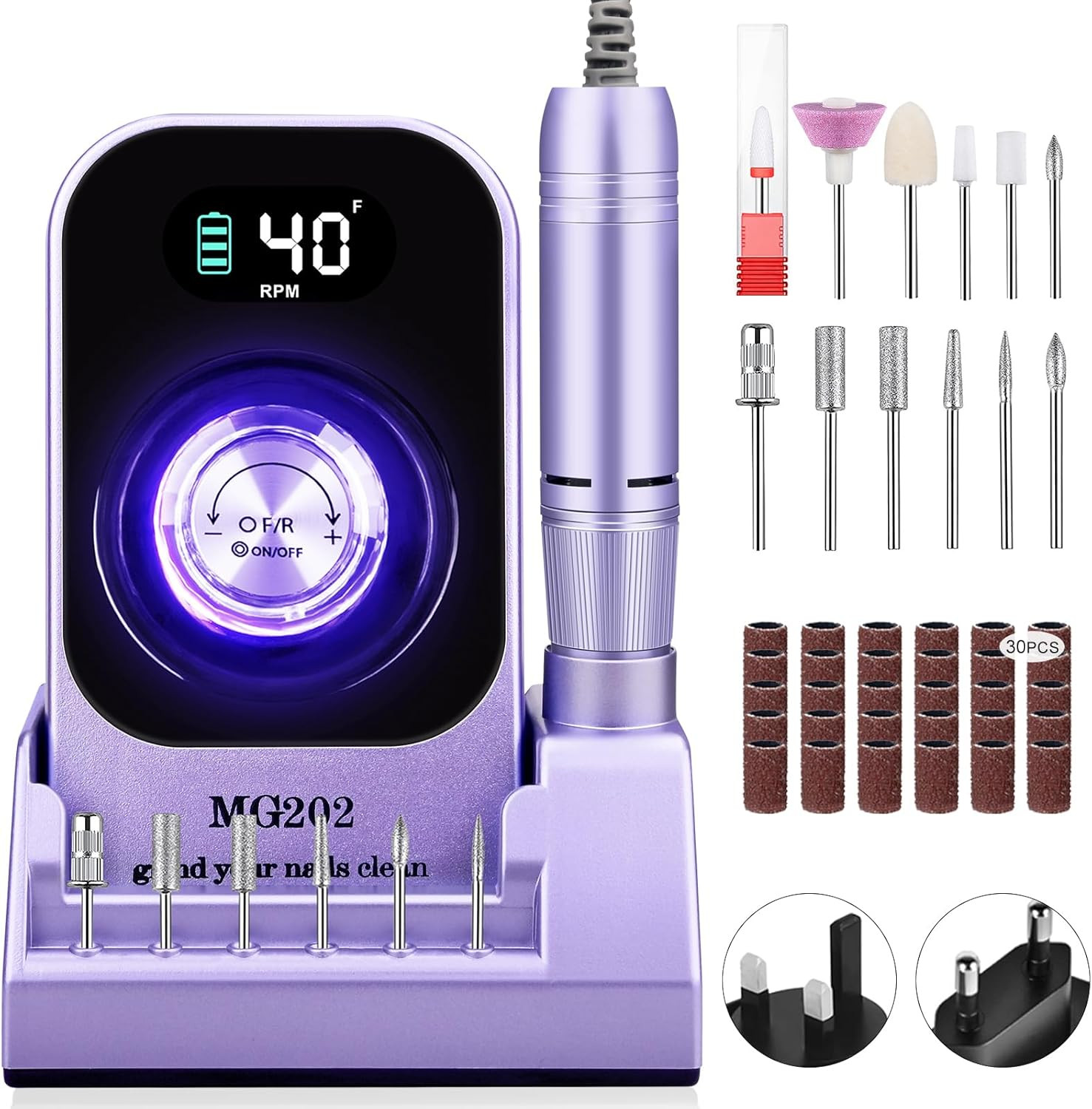 Fresa per Unghie Professionale 40000 Giri/Min | Lima Elettrica 12 in 1