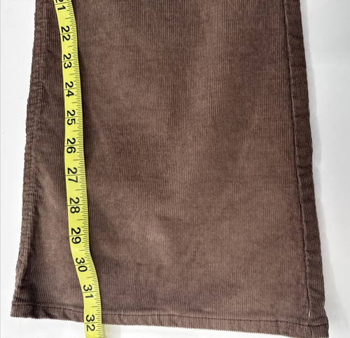 Old Navy Cordhose Damen 14 braun Schlag höher hoher Bund Disco Stretch NEU - Bild 8 von 11