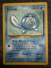 Pokemon MP Poliwag 59/102 Common Unlimited Base Set