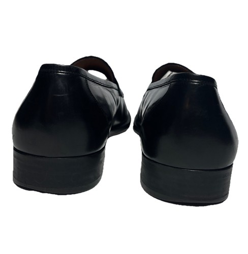 Salvatore Ferragamo Studio Uomo NERO Pelle ABITO Scarpa PENNY Mocassini 10,5 D - Foto 4 di 11