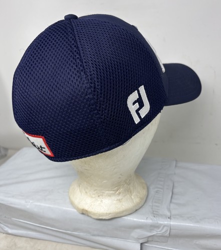 Titleist FJ Pro V1 Golf Tour Performance Adjustable Cap Hat Navy Blue - Picture 6 of 9