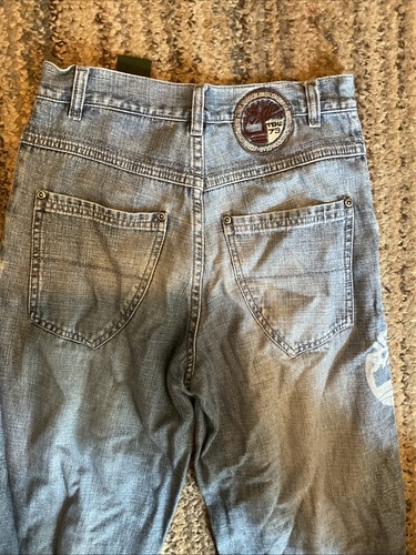 Timberland Med Blue Jeans Boys Teen SIZE 16 embroidered straight leg Relax fit - Picture 5 of 5