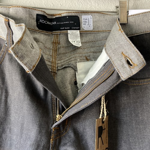 Y2K Rocawear 36x33 Classic fit Pants Jeans Wide Leg Baggy Hip Hop Roc Denim NWT - Picture 5 of 13
