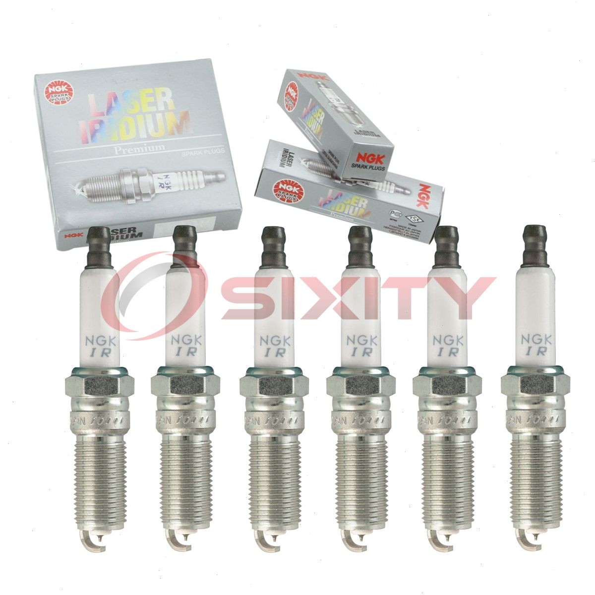 6 pc NGK 96588 LTR6DI-8 Laser Iridium Spark Plugs for SP537 ITV20TT CYFS12Y2 vs