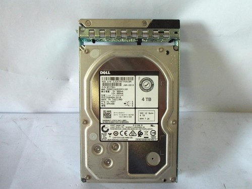Dell 0X4FKY X4FKY 4TB SAS 7.2K 12G 3.5" Hard Drive with Caddy HUS726040ALS210 - Picture 1 of 5