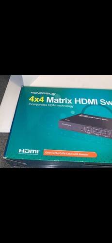 Monoprice 4x4 Matrix HDMI Switch & Splitter Model# MHSS0404E: W/ Power Supply - Picture 2 of 22