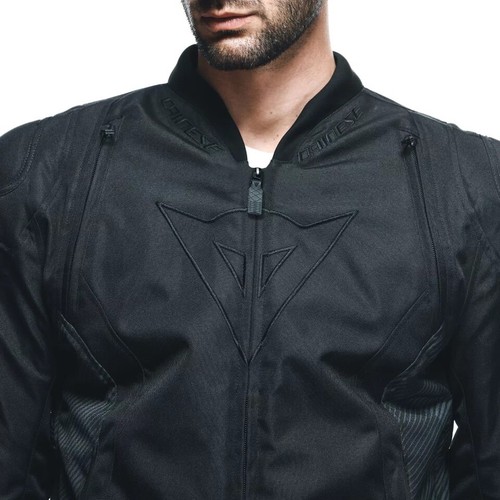 GIACCA MOTO UOMO DAINESE AVRO 5 JACKET TEX MAN BLACK/BLACK/BLACK SPORT TOURING - Foto 3 di 18