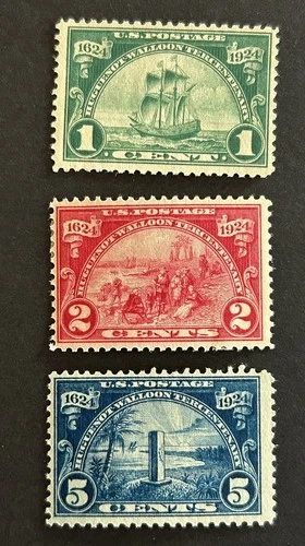 Mint Vintage US Stamps, #614-616 … M/OG/NH-H