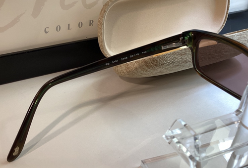 Ray-Ban Eyeglasses Frames RB5187 2445 Brown Rectangular Full Rim 50-16-140 - Picture 3 of 5