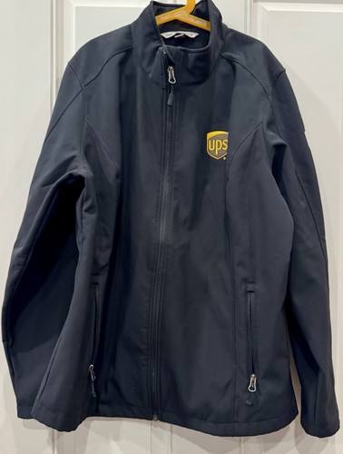 Chaqueta negra UPS United Parcel Service Port Authority para hombre XL con cremallera - Imagen 1 de 7