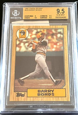 1987 TOPPS TIFFANY #320 BARRY BONDS BGS 9.5 ROOKIE VERY LOW POP LOOKS PRISTINE