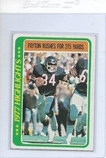 1978 TOPPS #3 WALTER PAYTON HIGHLIGHTS