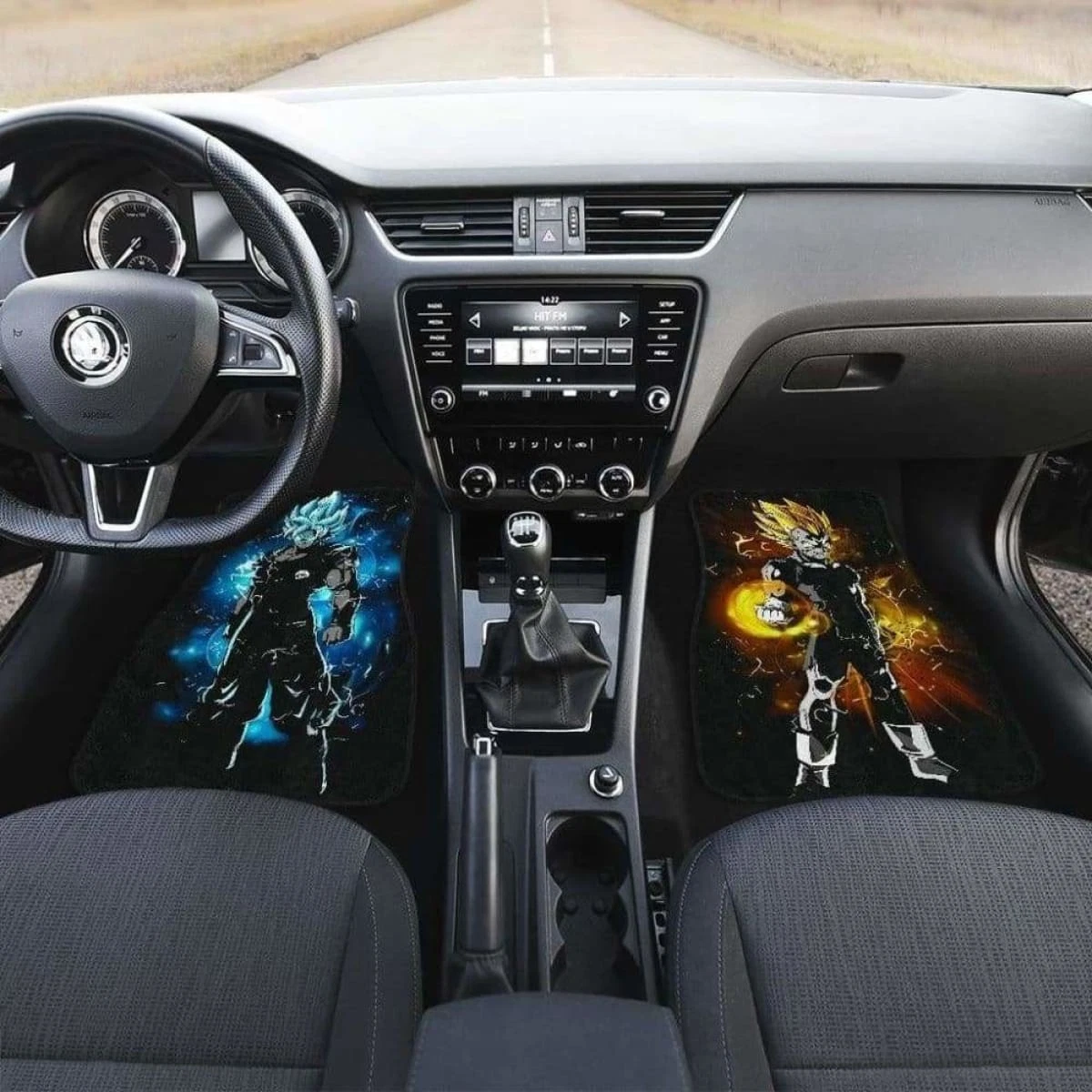 Goku Vegeta Car Floor Mats Front and Back Universal Fit