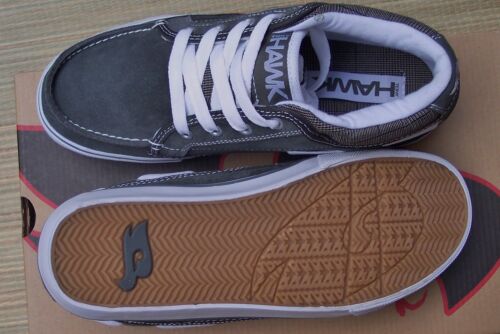 TONY HAWK "THZACARYGRAY" SNEAKERS UOMO PELLE SCAMOSCIATA GRIGIA TG 7 a 8 LISTA $60 - Foto 2 di 4