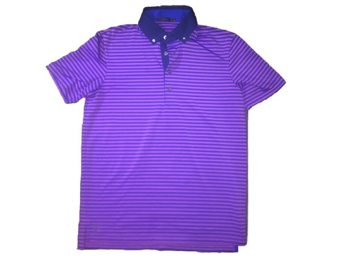 Greyson Shirt Mens Small Golf Athletic Performance Striped Polo Short Sleeve