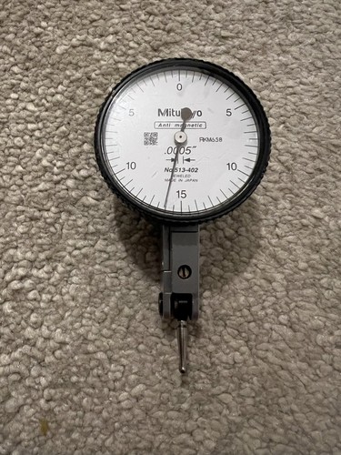 Genuine Mitutoyo Jeweled 513-402 Lever Dial Test Indicator 0.0005”(NO CASE) - Picture 2 of 6