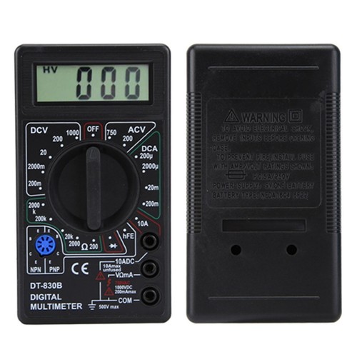 DT-830B Multifunctional Portable LCD Digital Multimeter Amp Volt Ohm Tester - Bild 5 von 12