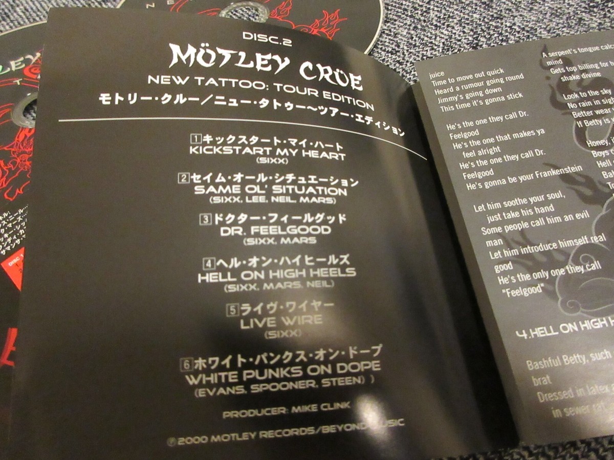 MOTLEY CRUE / new tattoo TOUR EDITION / JAPAN LTD 2CD OBI | eBay
