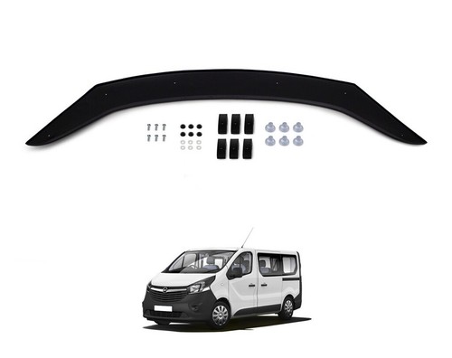 PER RENAULT TRAFIC 2014-2018 COFANO PROTEZIONE DEFLETTORE PIETRA VENTO REGGISENO - Foto 2 di 3
