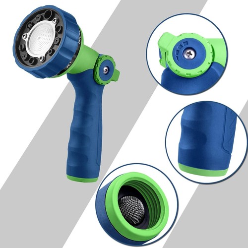 Garden Hose Nozzle Water Hose Spray Nozzle w/ Thumb Water Control On Off Valve - Picture 24 of 28